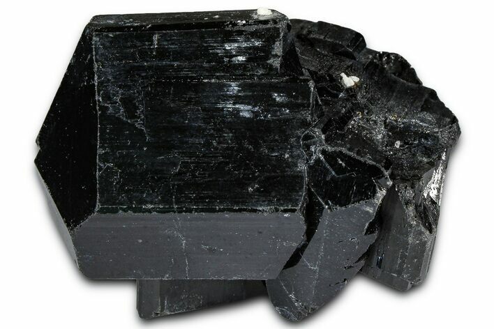 Lustrous Black Tourmaline (Schorl) Crystal Cluster - Namibia #361710